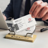 Bamboo Business Card Stands Feature